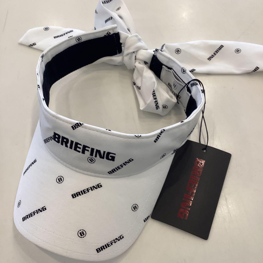 新品　BRIEFING WS MONOGRAM RIBBON VISOR