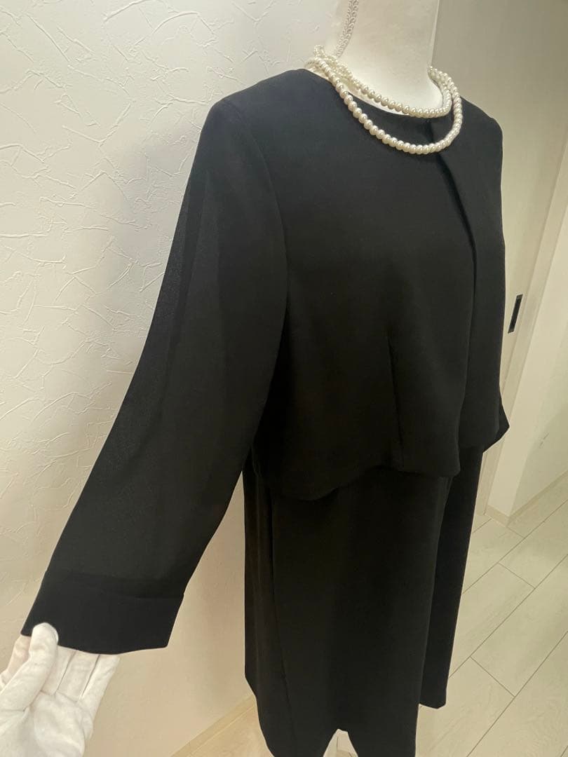 Brackgallery＊ブラックフォーマル＊ワンピース＊ゆったり大きめ＊15号