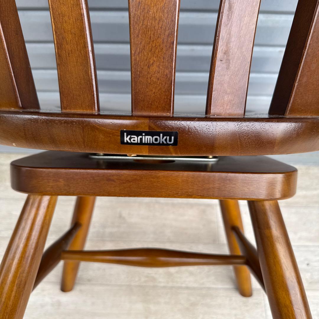 karimoku 「コロニアル」 回転式チェア 　ダイニングチェア カリモク③