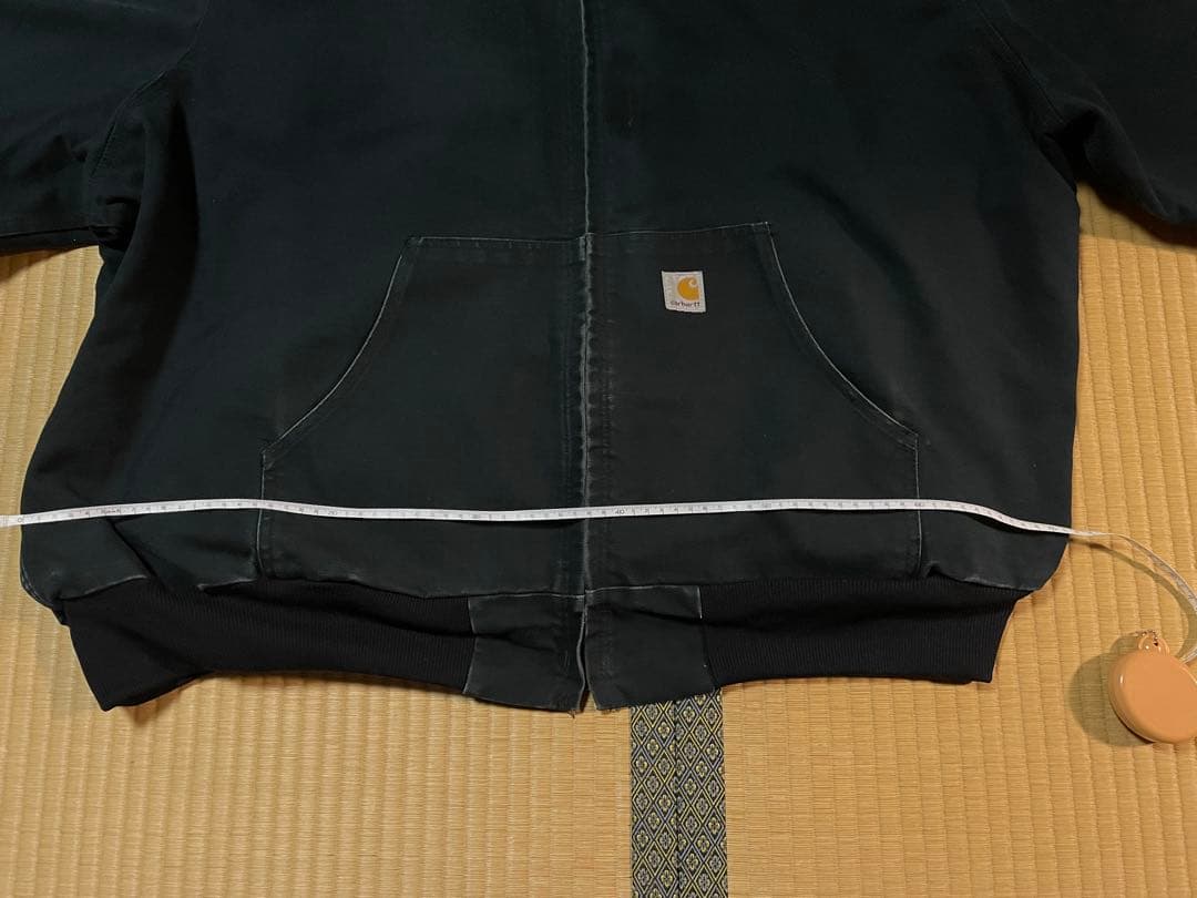 carhartt ダークブルー フード付きオーバーサイズジャケット