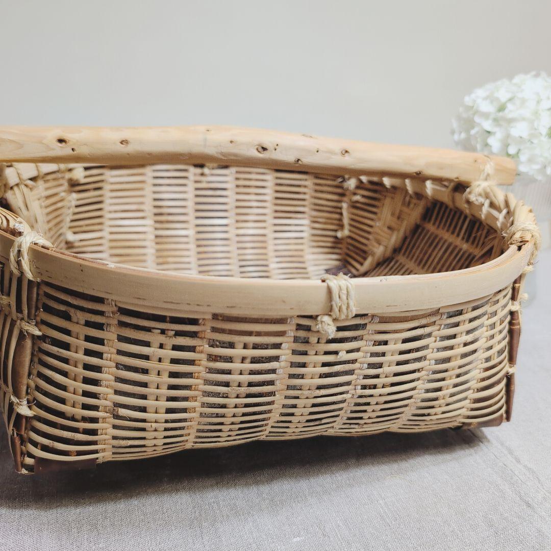 宮城県 『肥料振りかご』 篠竹 桜 かご