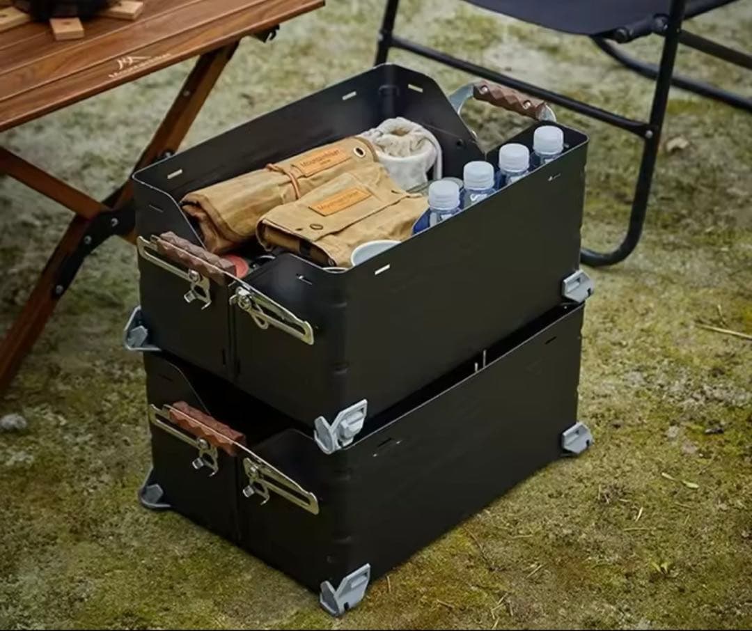 マットブラック シェルフコンテナ 25 スタッキングコンテナ シェルコン