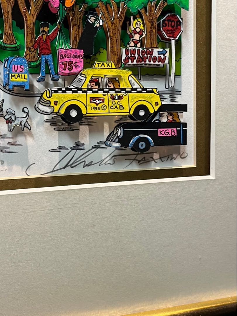 チャールズ　ファジーノ　K.G.B invades D.C. 立体版画