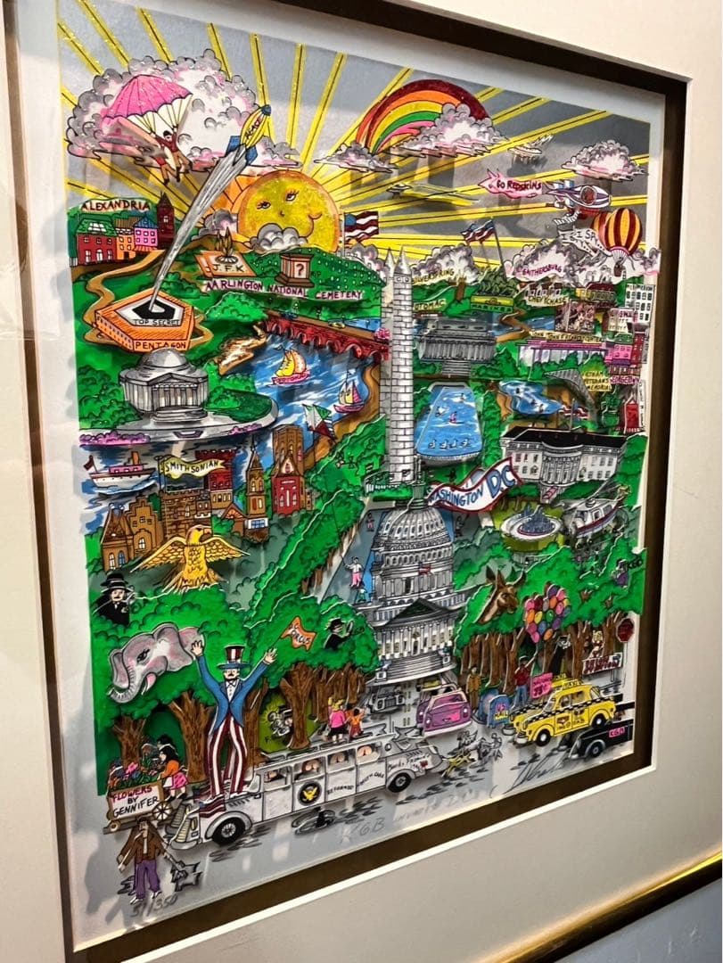 チャールズ　ファジーノ　K.G.B invades D.C. 立体版画