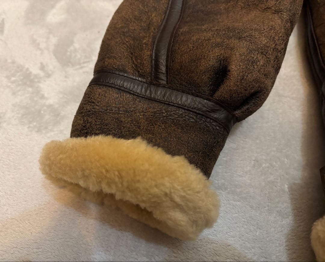 【羊革】 B-3 フライトジャケット リアルムートン Mサイズ 韓国製