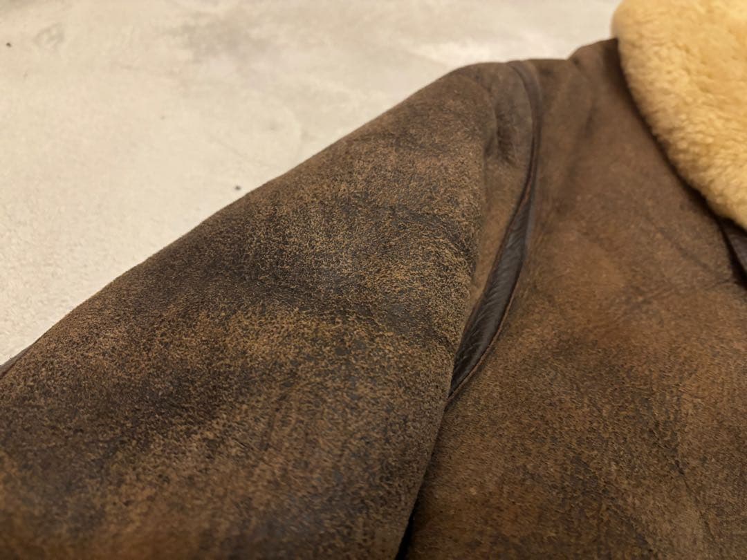 【羊革】 B-3 フライトジャケット リアルムートン Mサイズ 韓国製