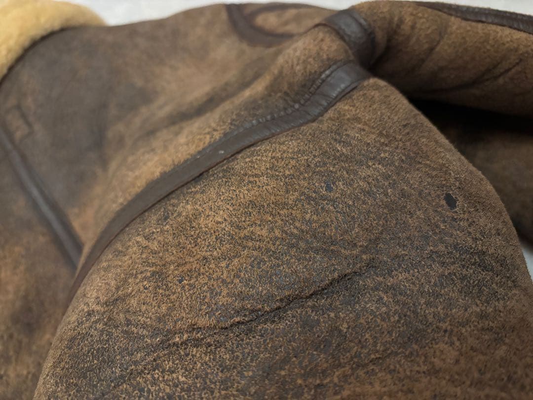 【羊革】 B-3 フライトジャケット リアルムートン Mサイズ 韓国製