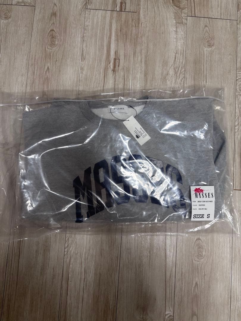 【みに★】MASSES SWEAT CREW ARCH WASH