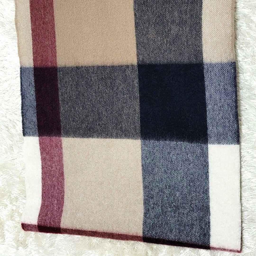 未使用 ブラックレーベルクレストブリッジ カシミア マフラー CBチェック