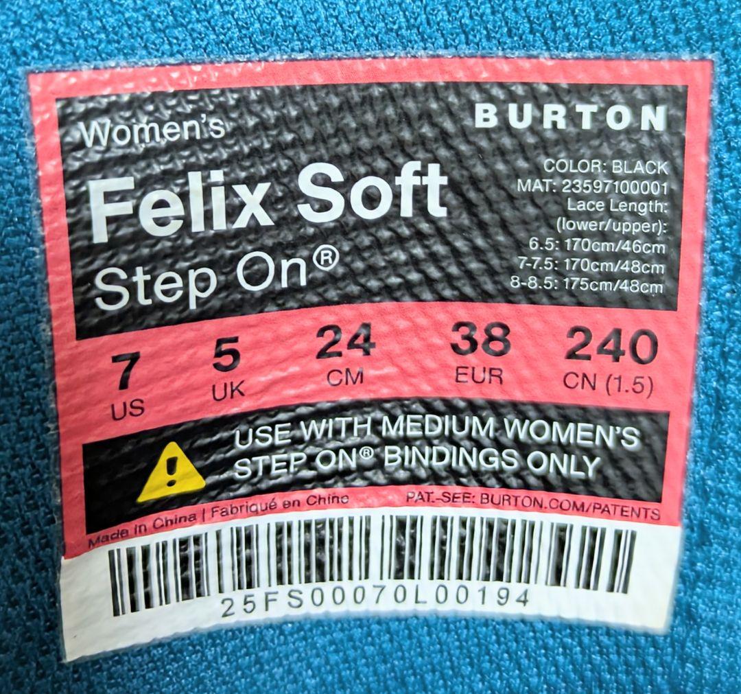ウィメンズ Burton フェリックスStepOn@ ソフトスノーボードブーツ