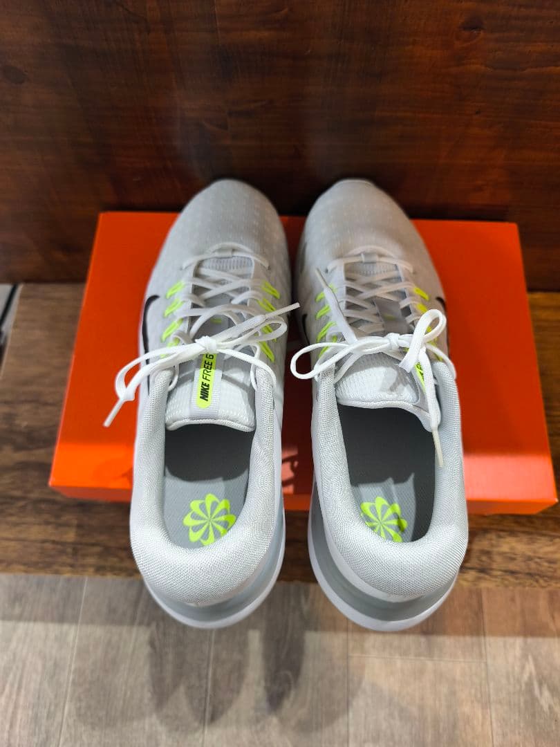 ナイキフリーゴルフ NN　ゴルフシューズ ホワイト/イエロー