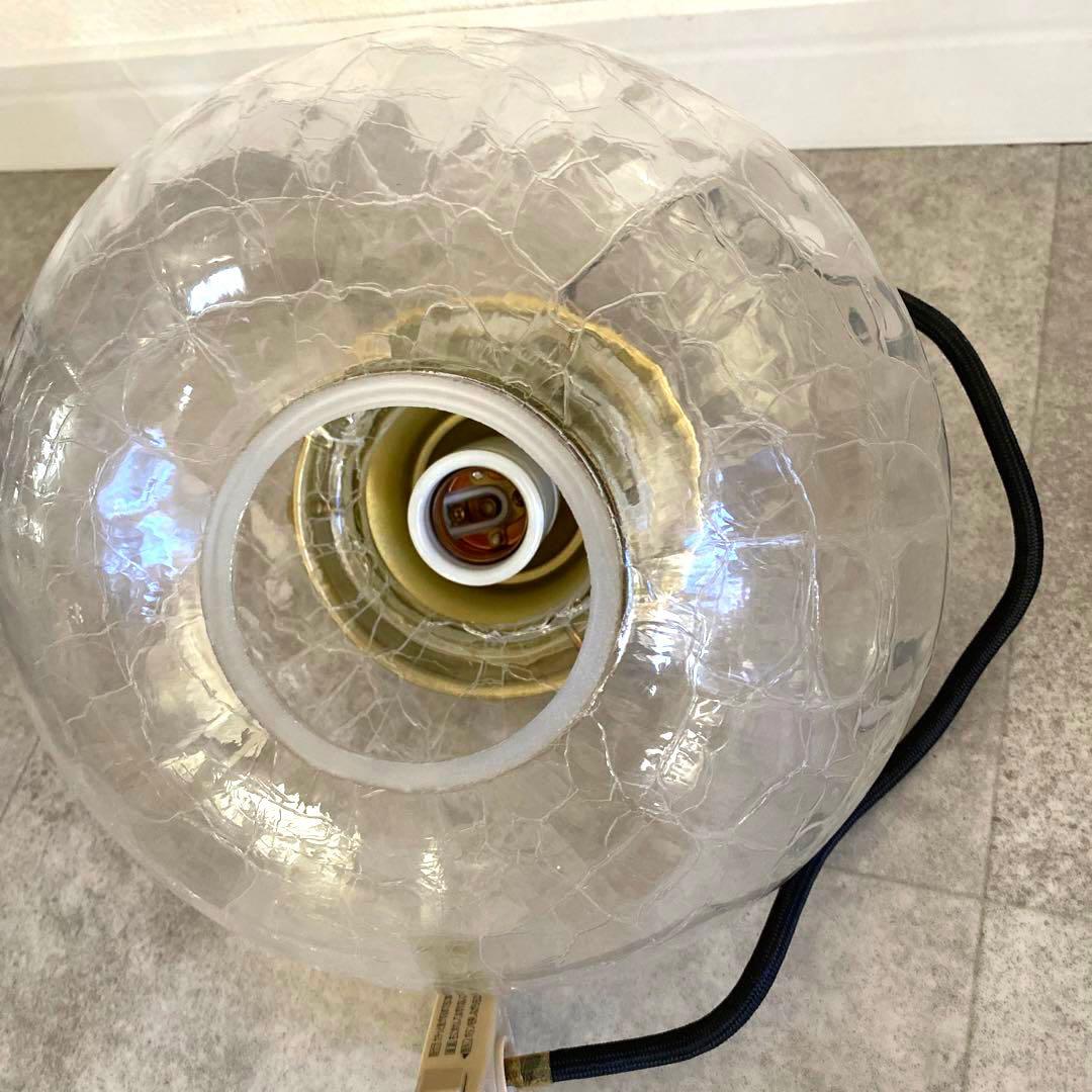 美品】unico ウニコ みかんヒビ ガラス製 ペンダントライト - メルカリ