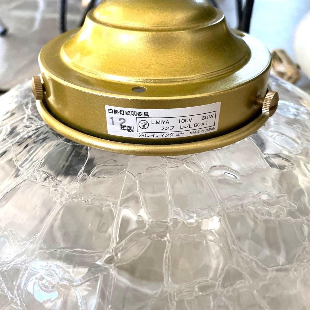 美品】unico ウニコ みかんヒビ ガラス製 ペンダントライト - メルカリ