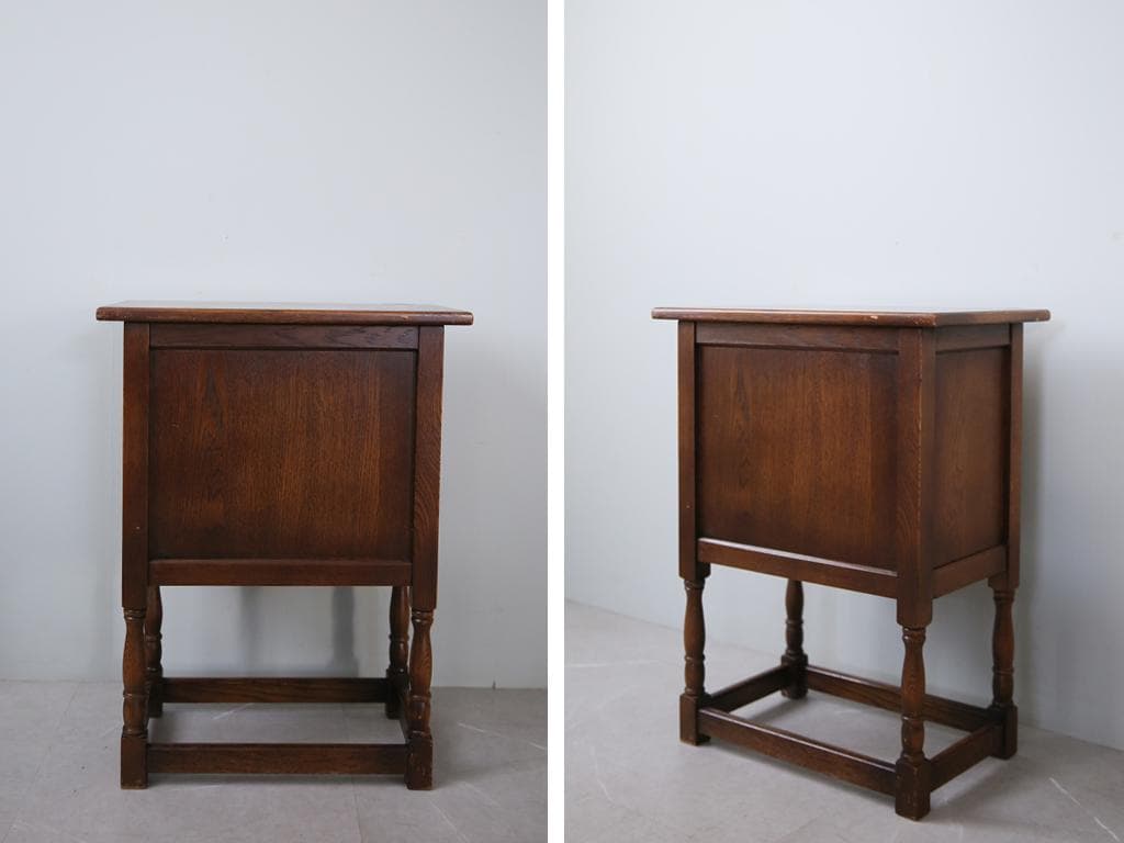 英国アンティーク木製カップボード/キャビネット/キッチン収納/飾り棚