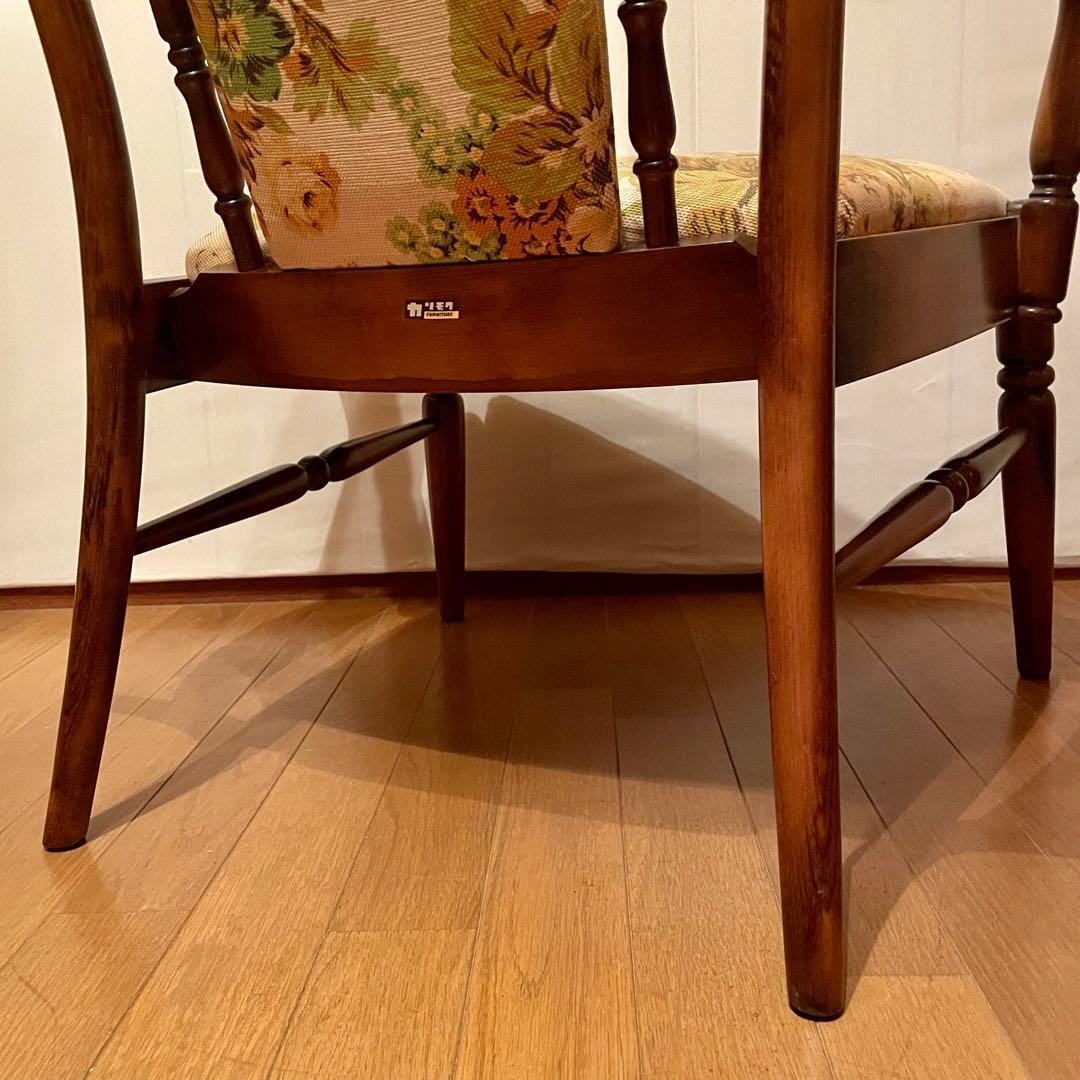 【カリモク】\"コロニアル\" WC0020GK ラウンジチェア No.1