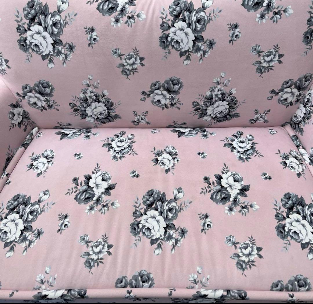 マオフランフラン花柄ソファ　2人掛