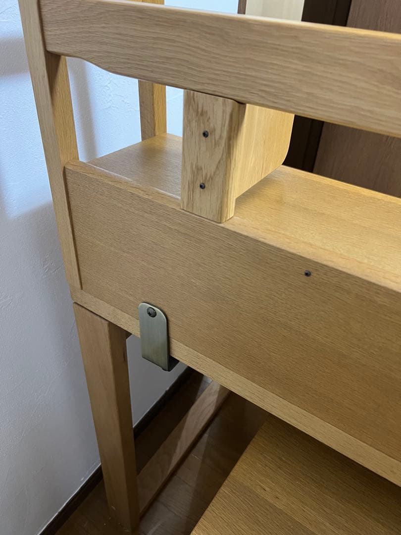 浜本工芸 ブックスタンド 電源タップ付き 110cm