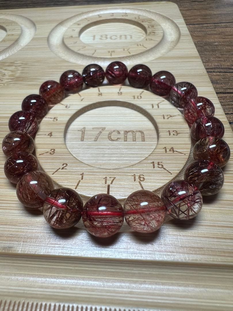 繁栄⭐︎長寿⭐︎レッドルチルクォーツ