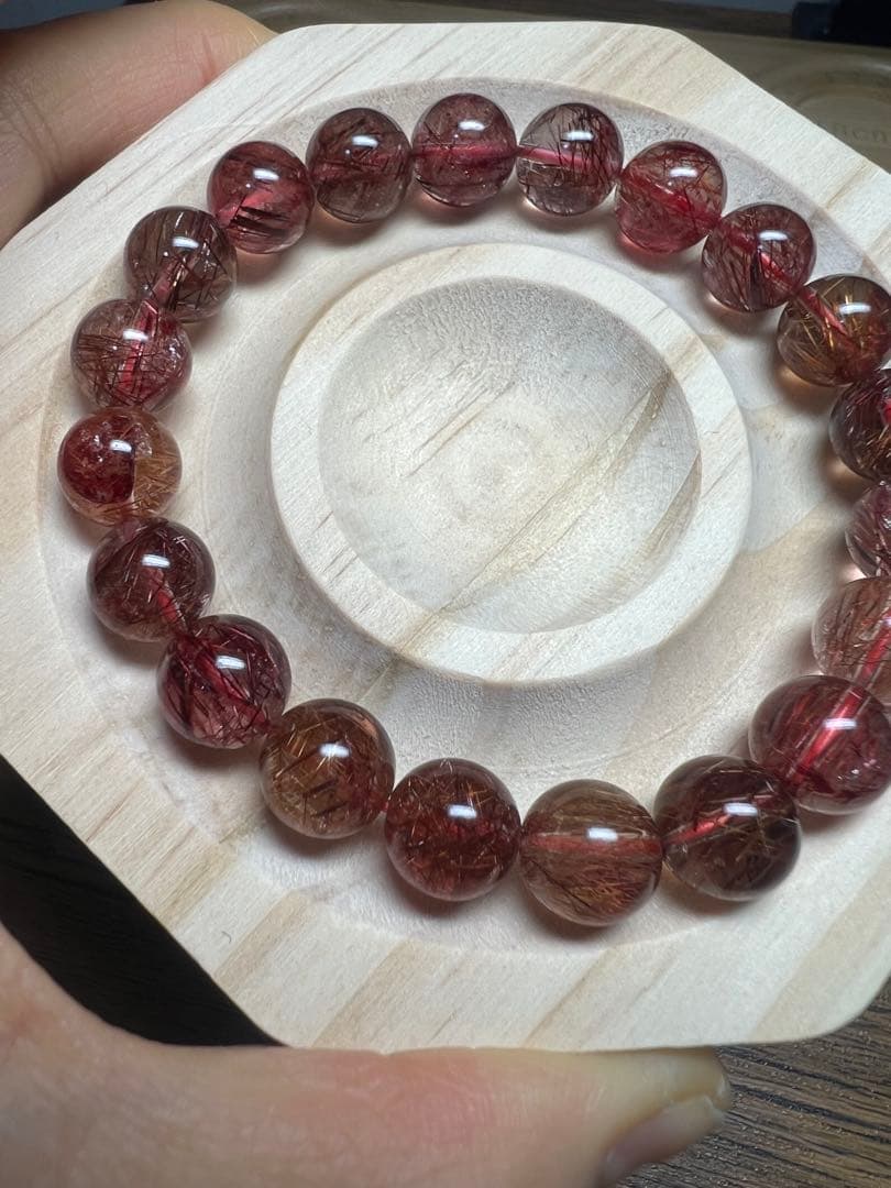 繁栄⭐︎長寿⭐︎レッドルチルクォーツ