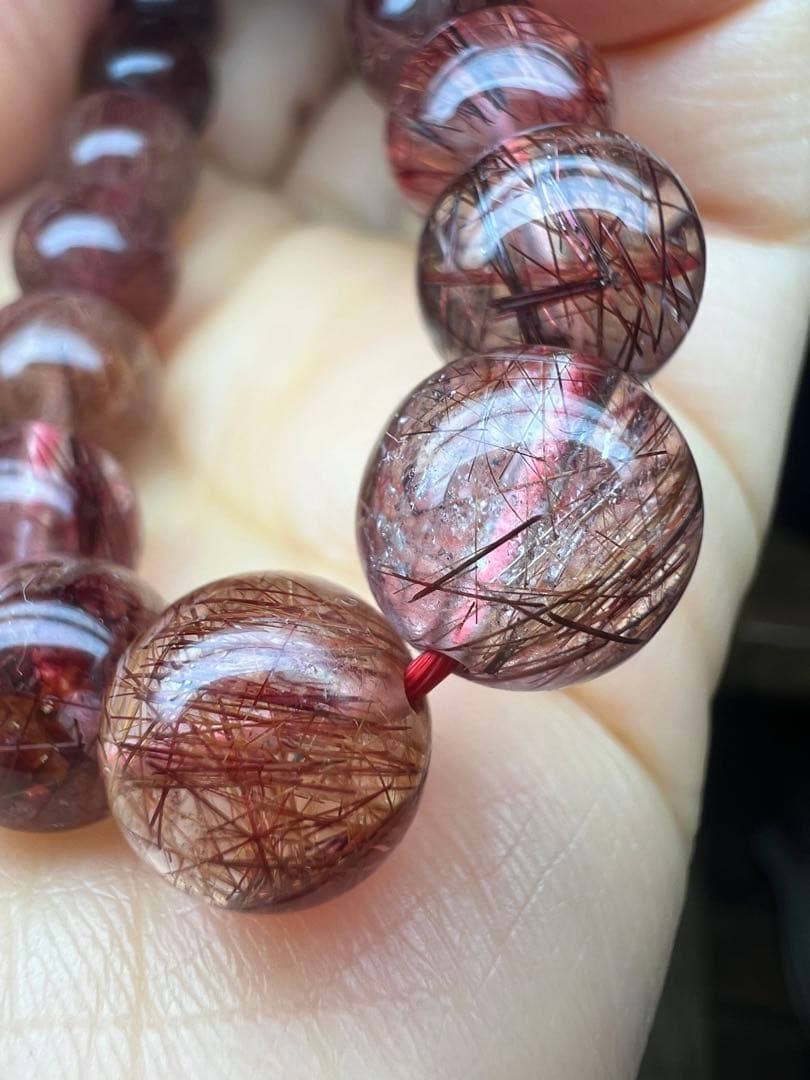 繁栄⭐︎長寿⭐︎レッドルチルクォーツ