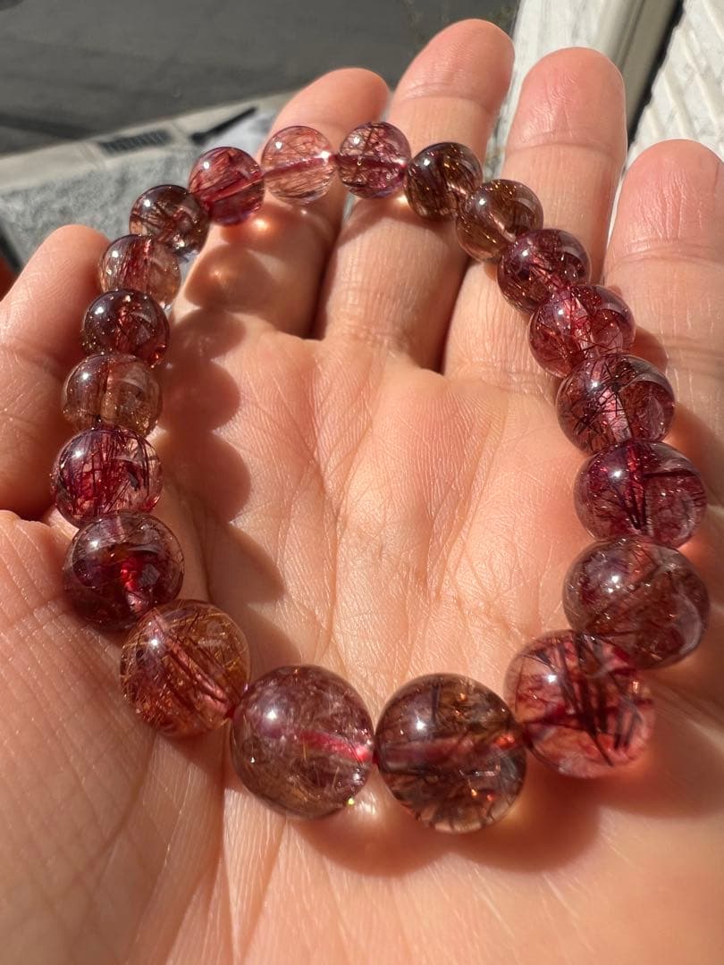 繁栄⭐︎長寿⭐︎レッドルチルクォーツ