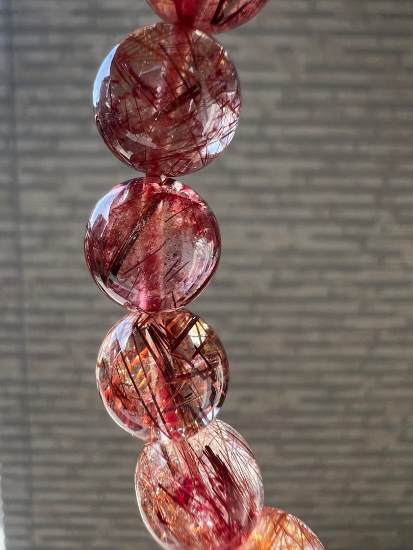 繁栄⭐︎長寿⭐︎レッドルチルクォーツ