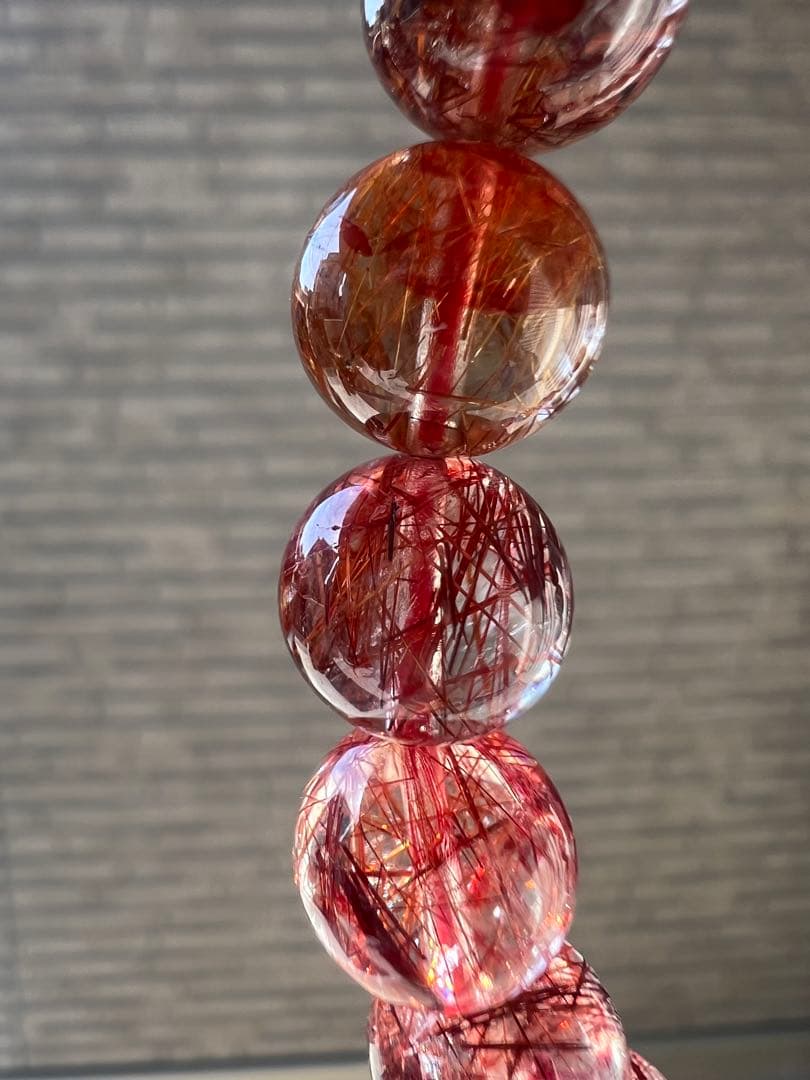 繁栄⭐︎長寿⭐︎レッドルチルクォーツ