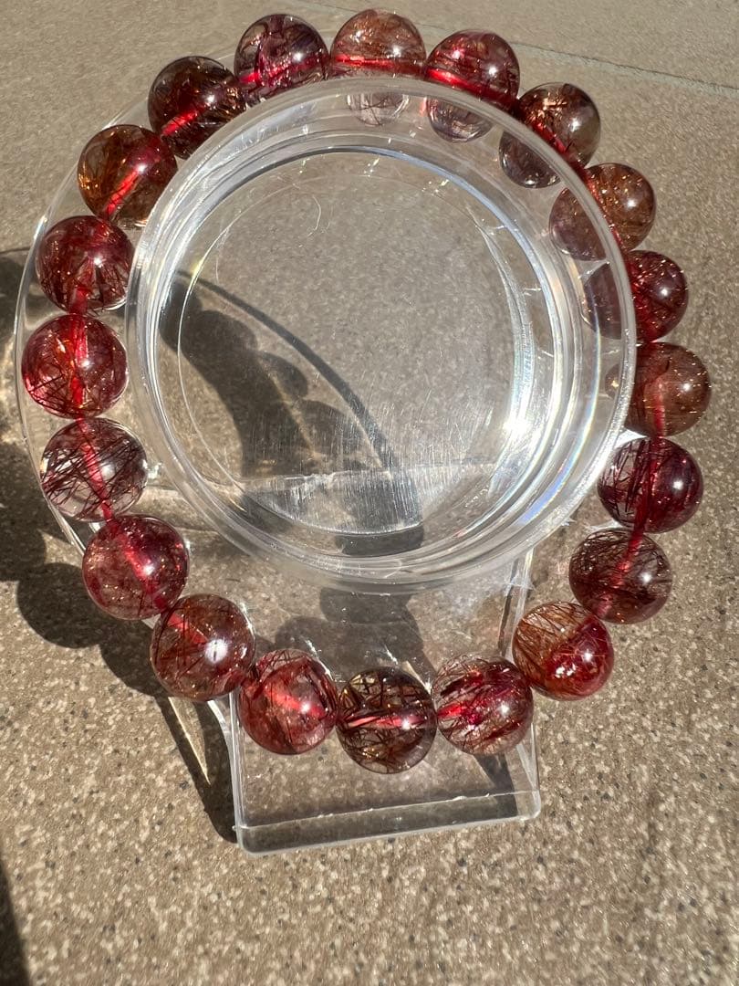 繁栄⭐︎長寿⭐︎レッドルチルクォーツ