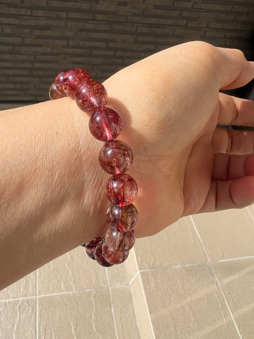 繁栄⭐︎長寿⭐︎レッドルチルクォーツ