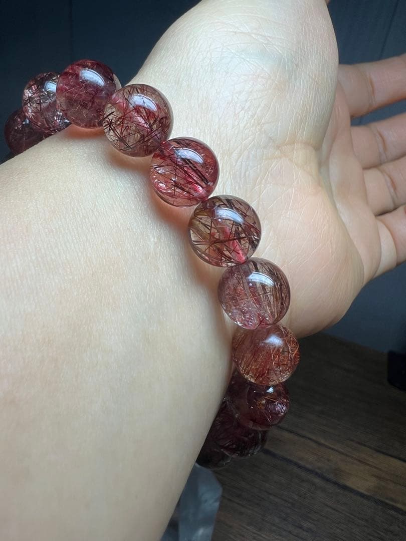 繁栄⭐︎長寿⭐︎レッドルチルクォーツ