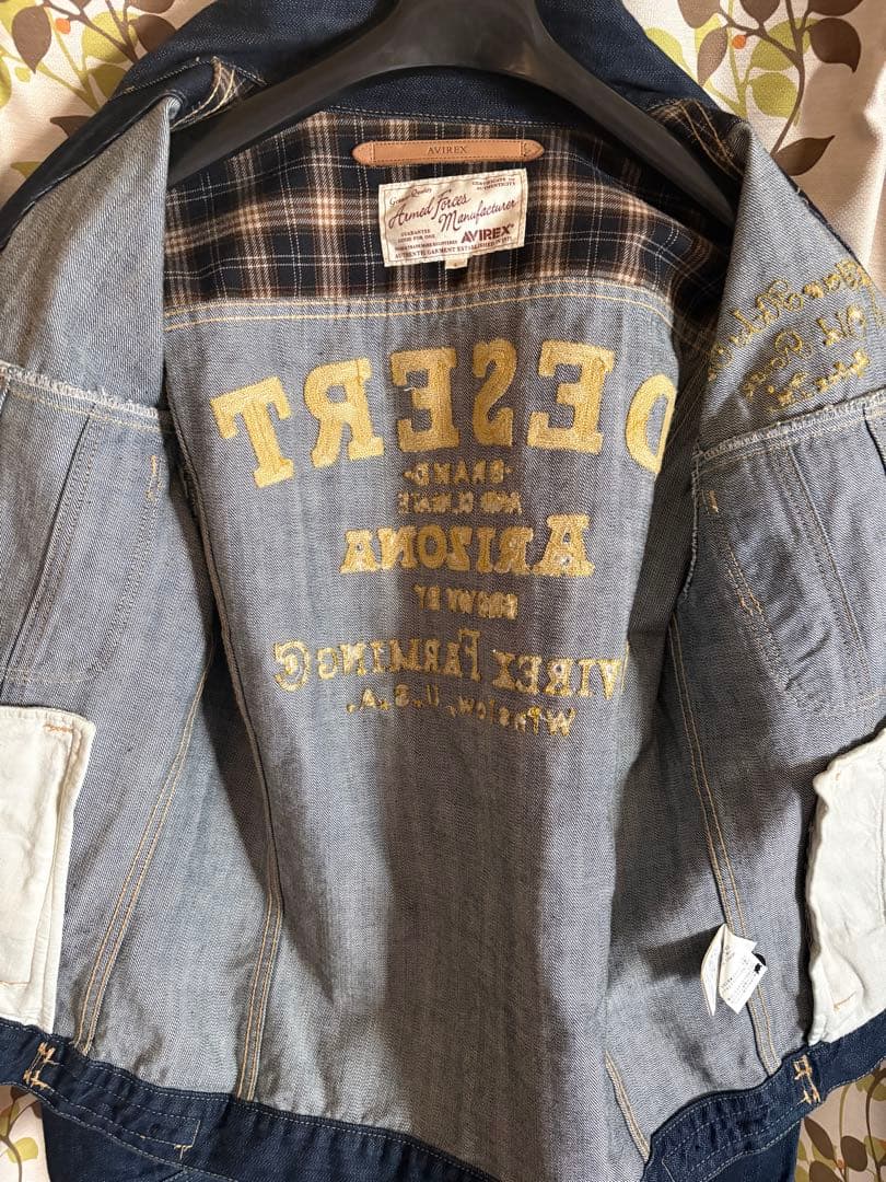 AVIREX デニムジャケット ダークブルー