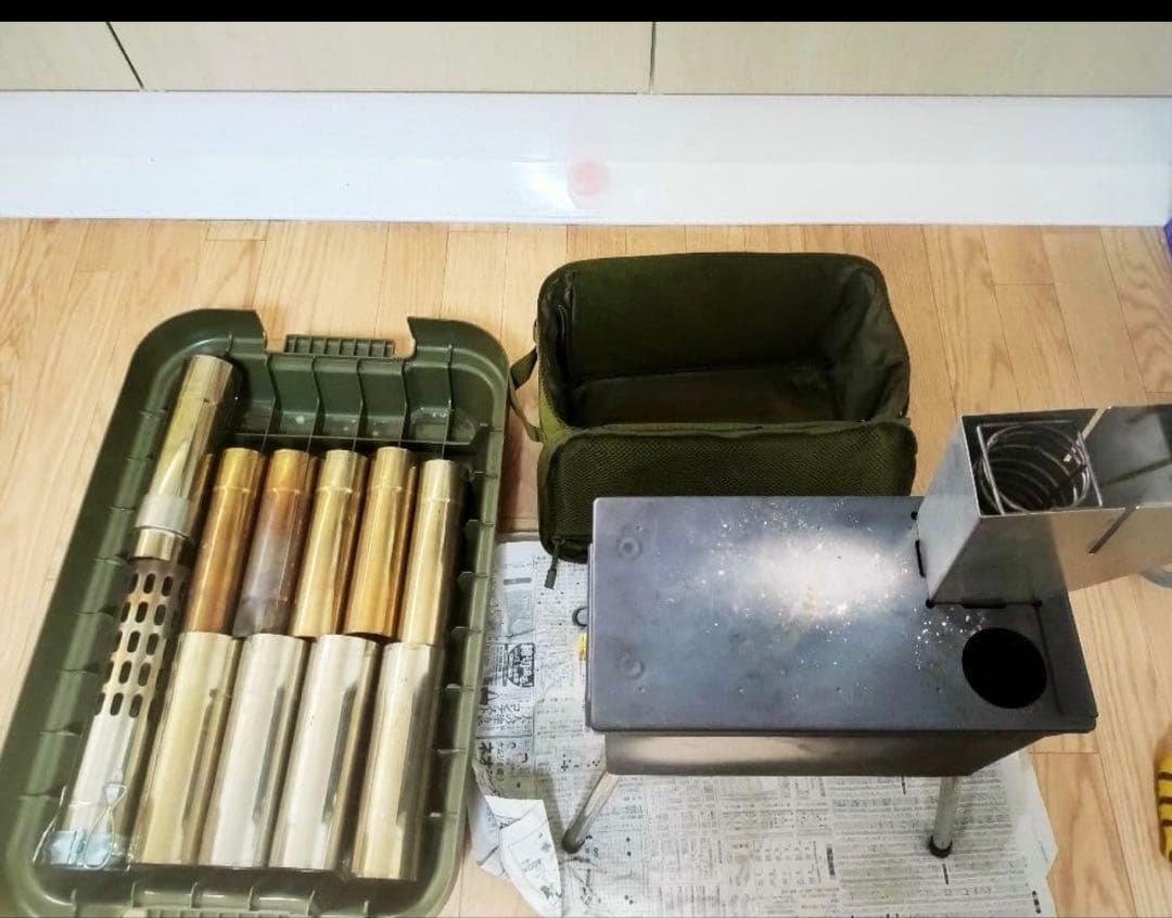 ミリタリーキャンパー必見！廃盤レア カルマストア アンモ缶 ペレット