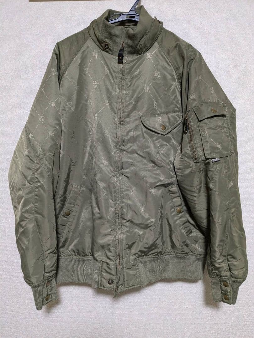 OLD STUSSY MA1ジャケット モノグラム