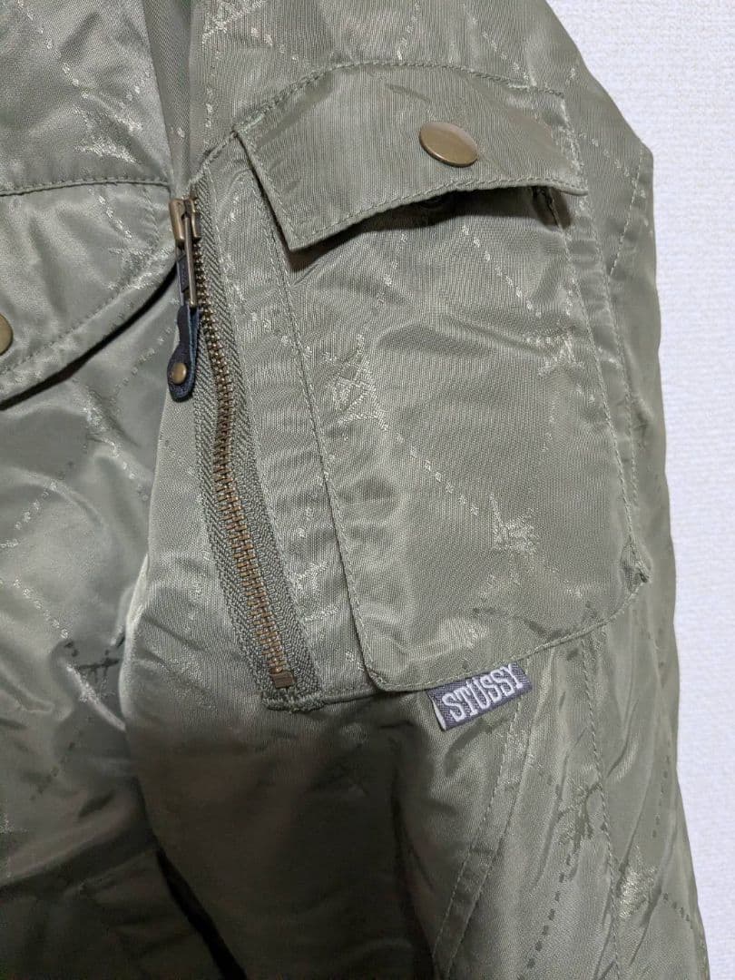 OLD STUSSY MA1ジャケット モノグラム