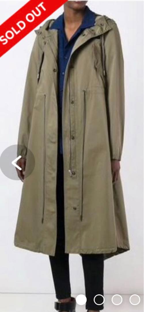 MM6メゾンマルジェラ　カーキモッズコート