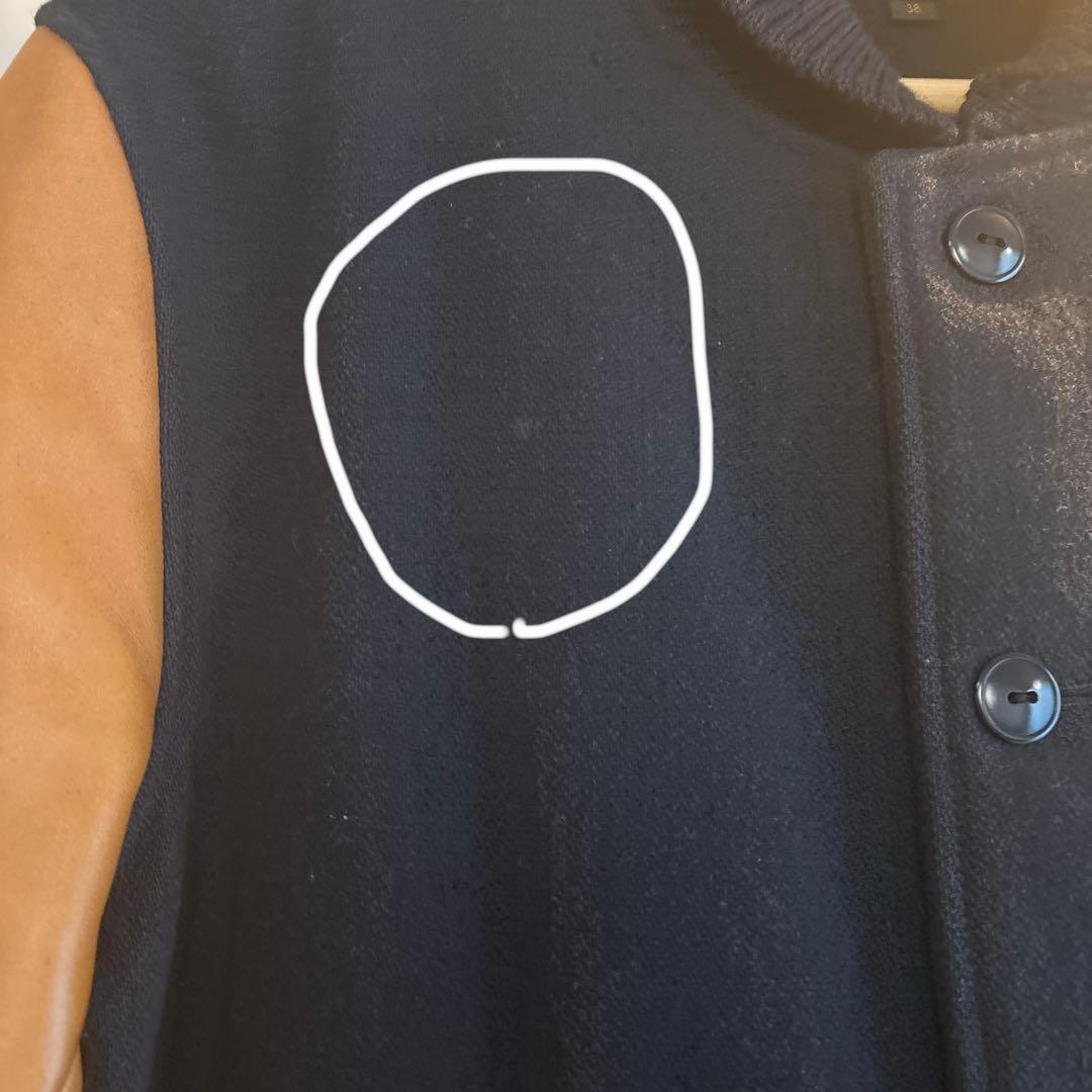 EL RADIALL スタジャン 38 ネイビー/ブラウン