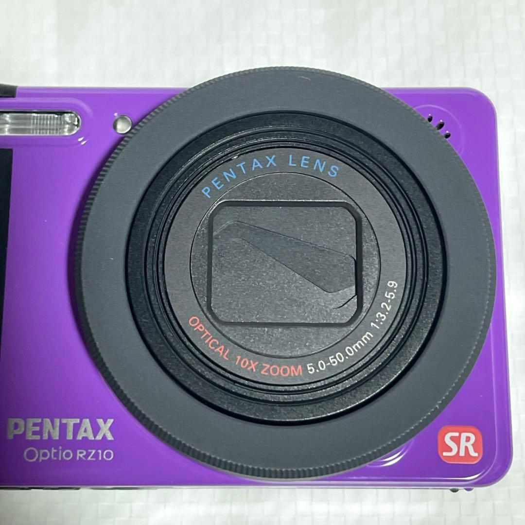 PENTAX Optio RZ10 デジタルカメラ デジカメ コンデジ 紫 元箱