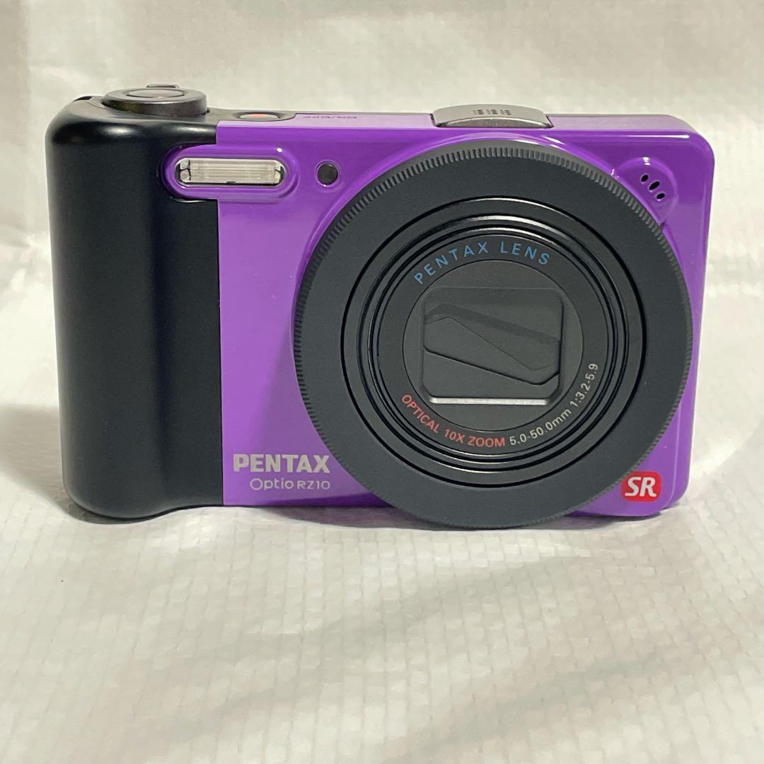 PENTAX Optio RZ10 デジタルカメラ デジカメ コンデジ 紫 元箱