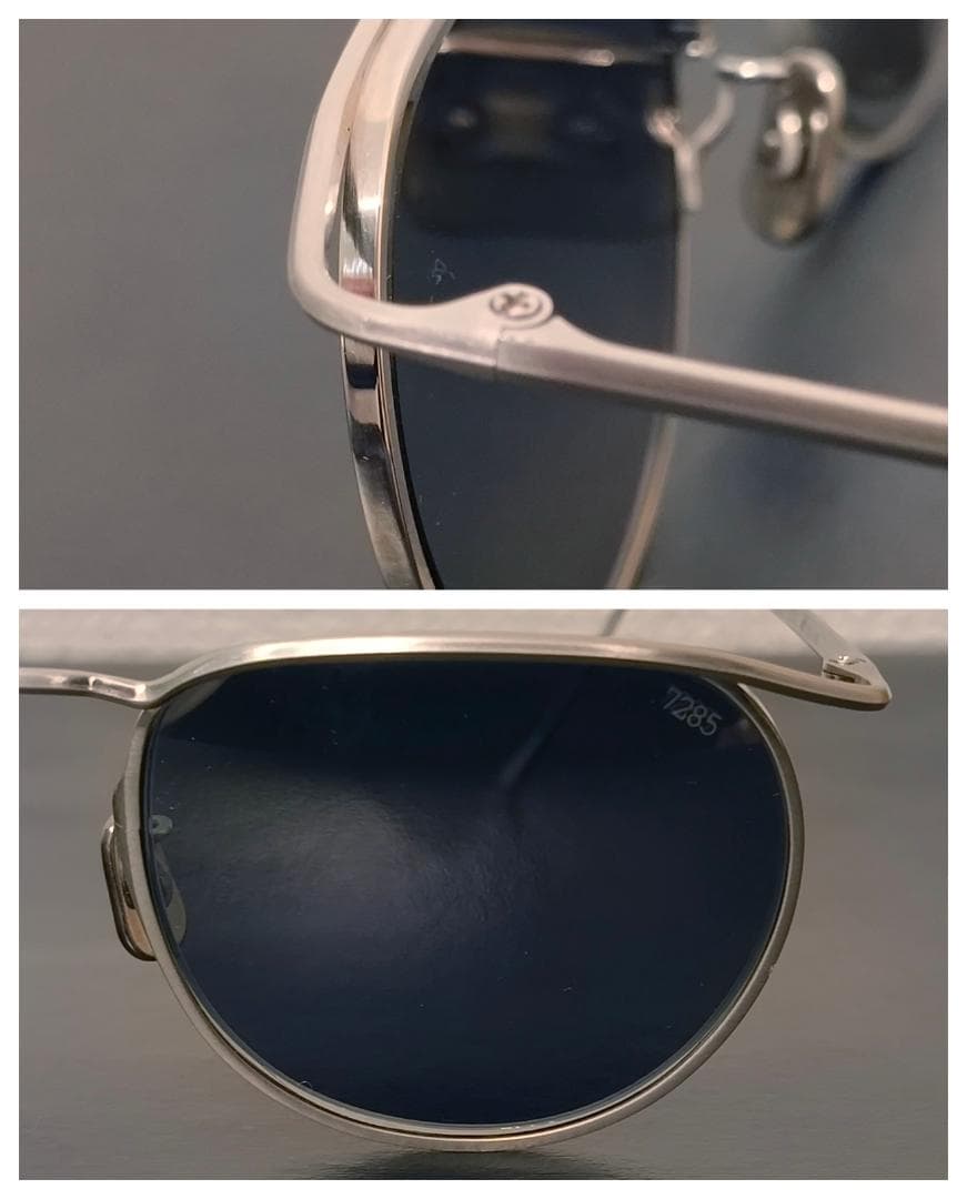 【名作！】EYEVAN7285メガネ160カールトン人気シルバー純正サングラス