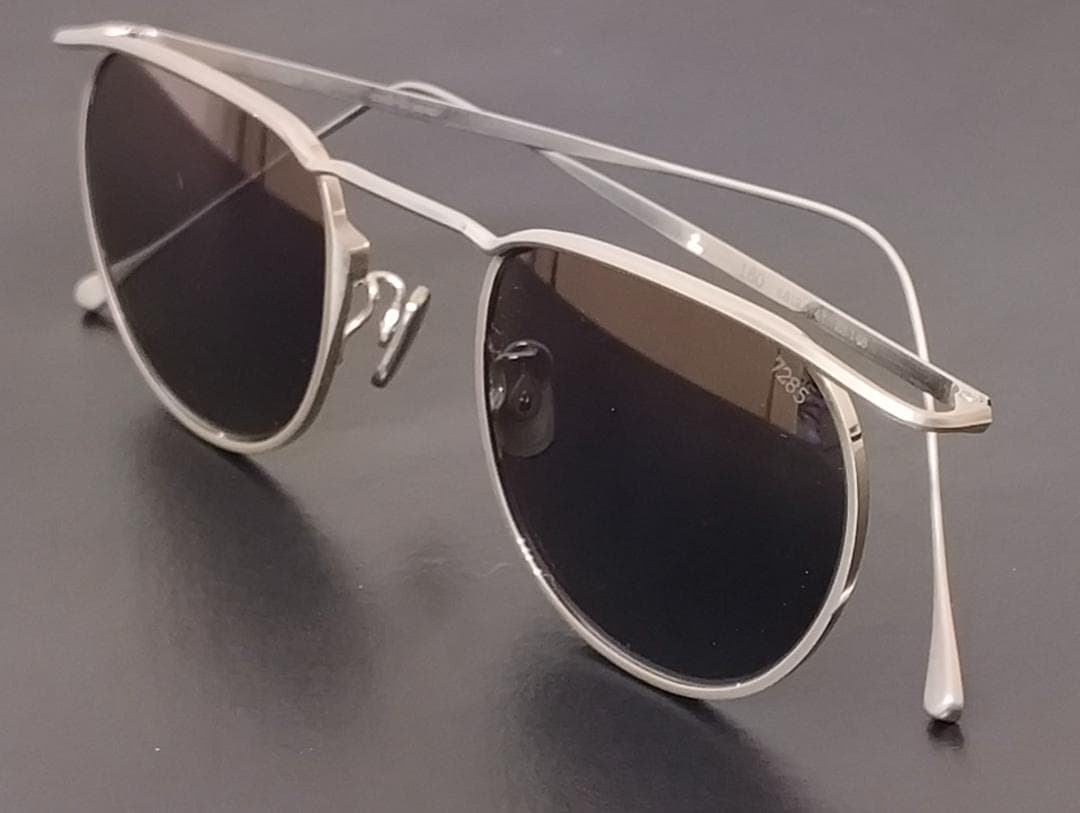 【名作！】EYEVAN7285メガネ160カールトン人気シルバー純正サングラス