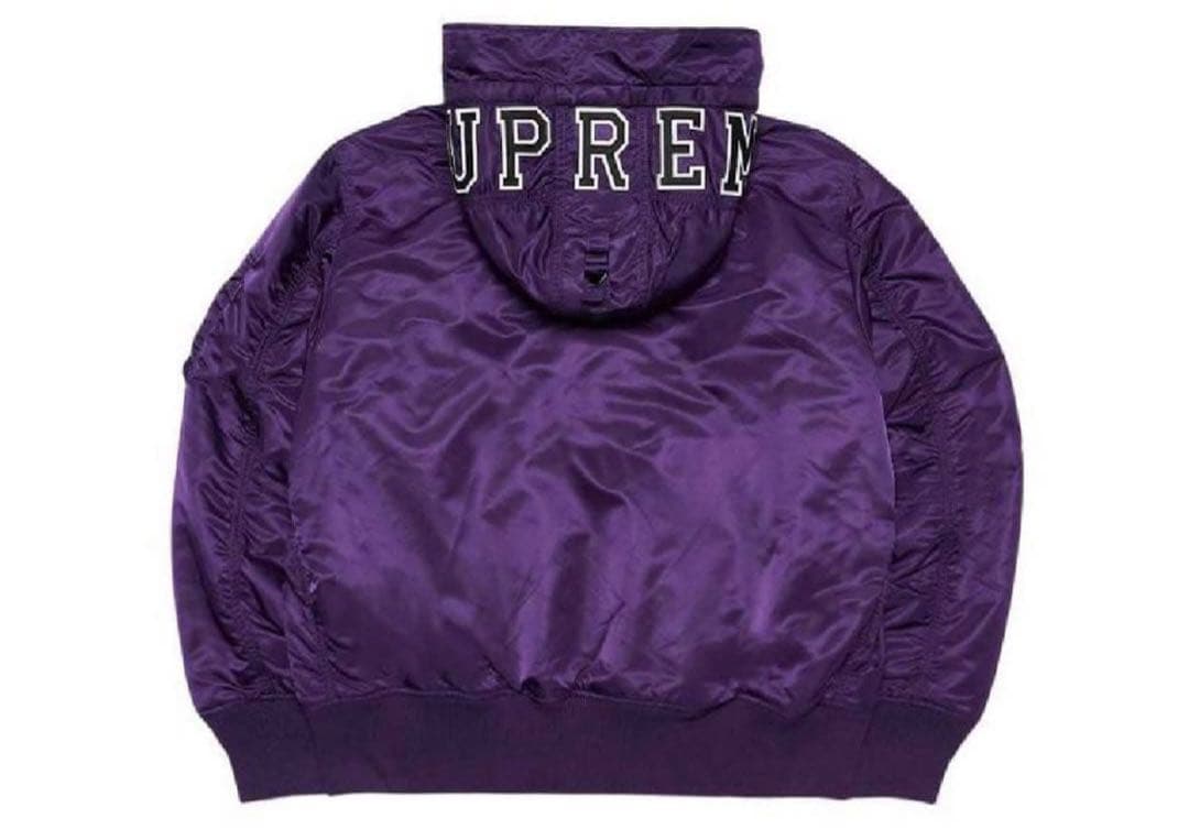 Y*O様 紫色 MA-1 フライトジャケット UPREME