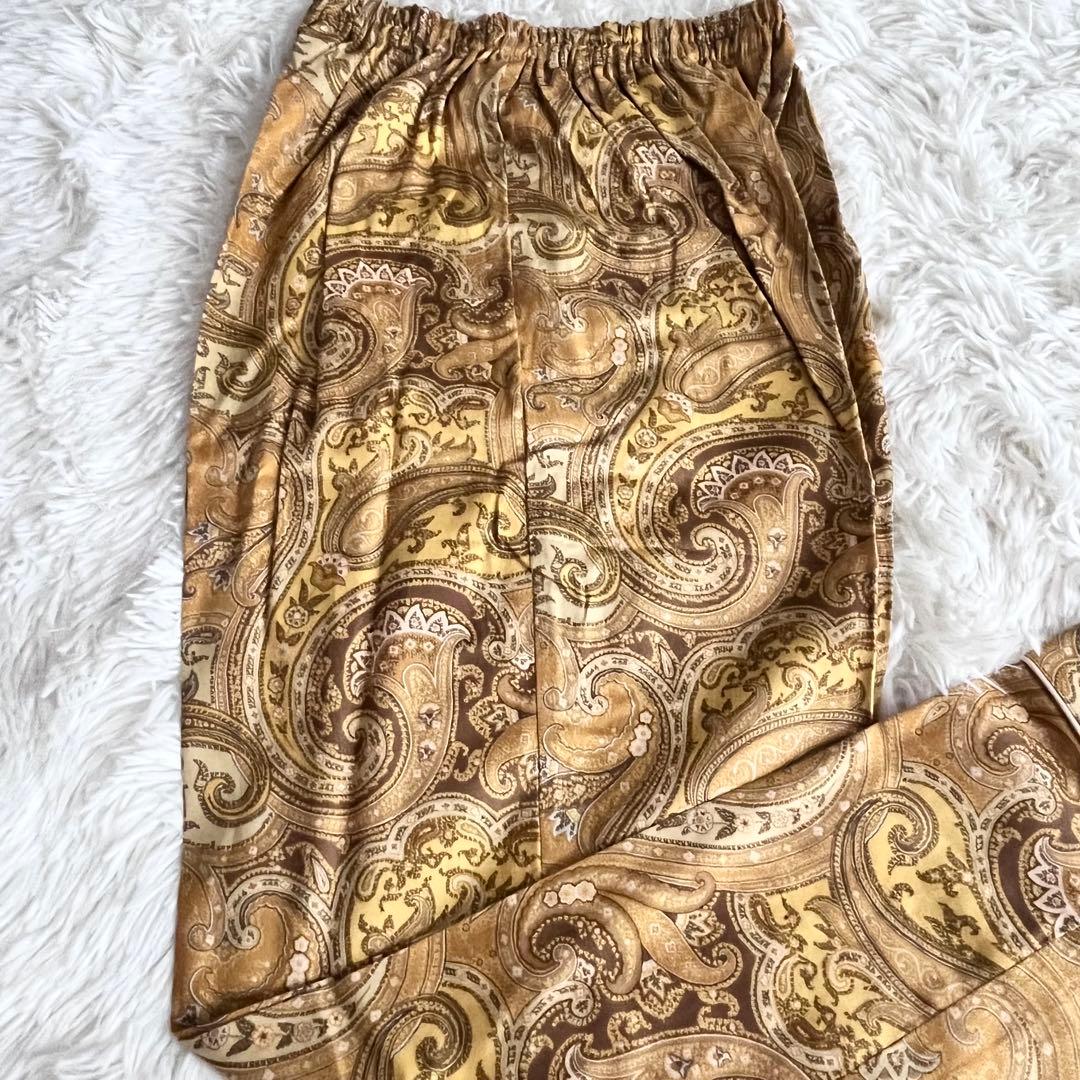 【未使用】 ETRO エトロ ペイズリー柄 パジャマ 上下セット M レディース