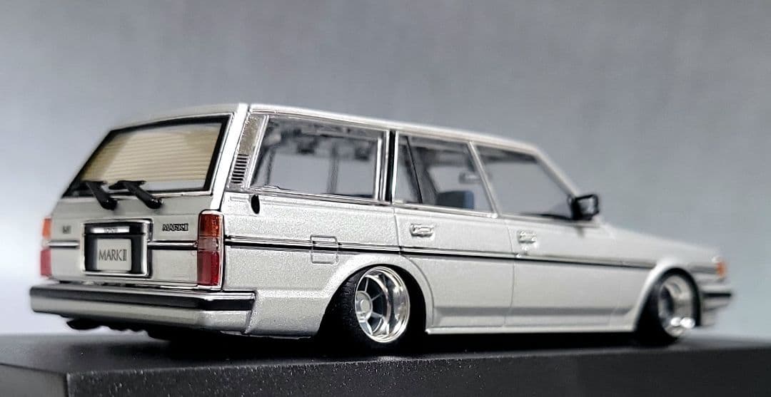 1/43　マークⅡ　ワゴン改　LG　ハヤシストリート　アルミ製　深リム　希少品