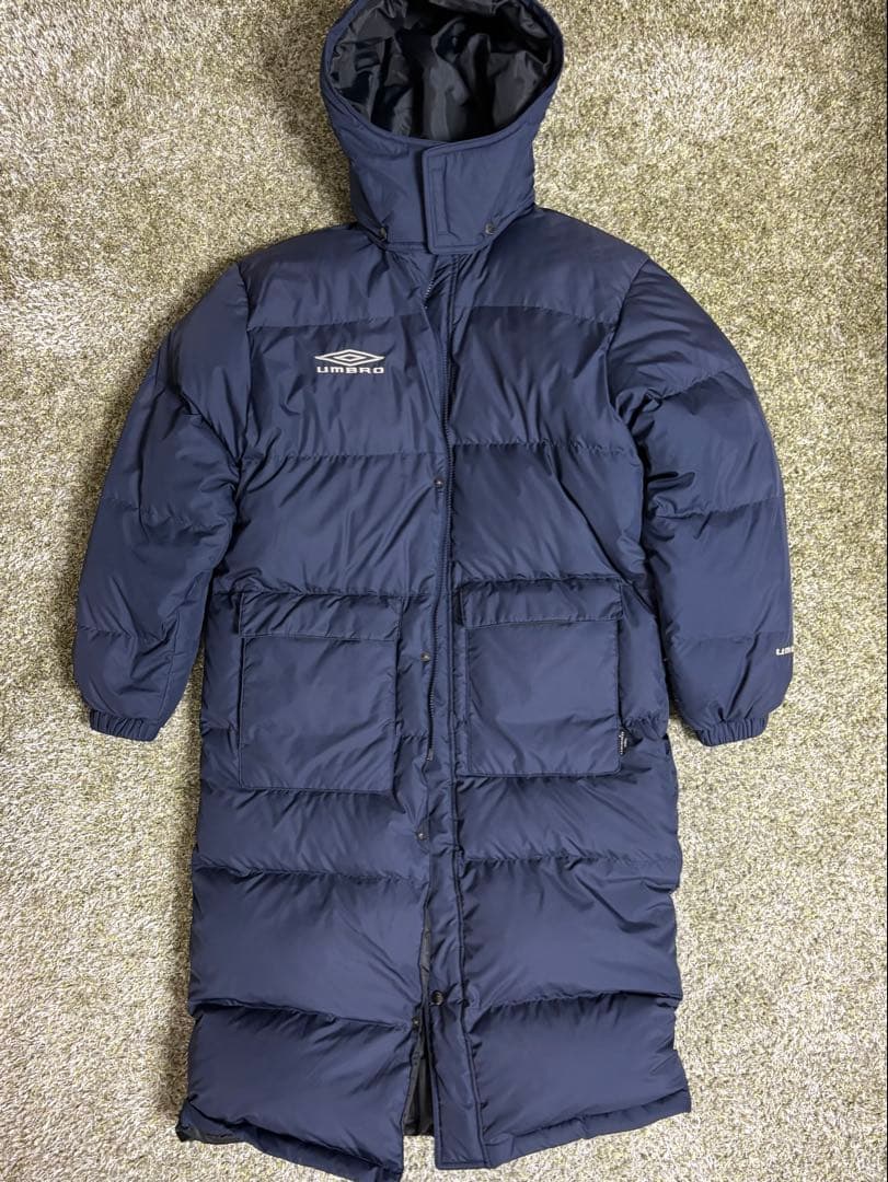 UMBRO ネイビー ダウンベンチコート Mサイズ - メルカリ