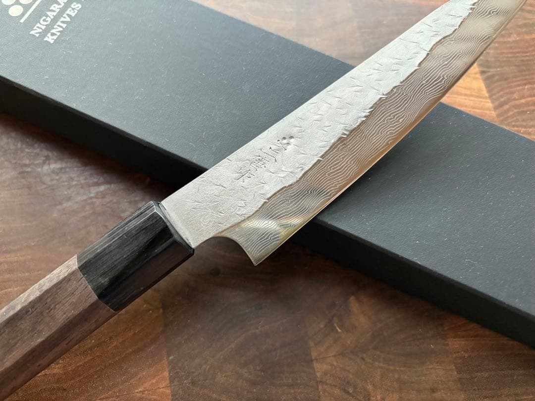 二唐刃物 SPG STRIX 切付 ペティ 150mm 包丁槌目 ダマスカス - メルカリ