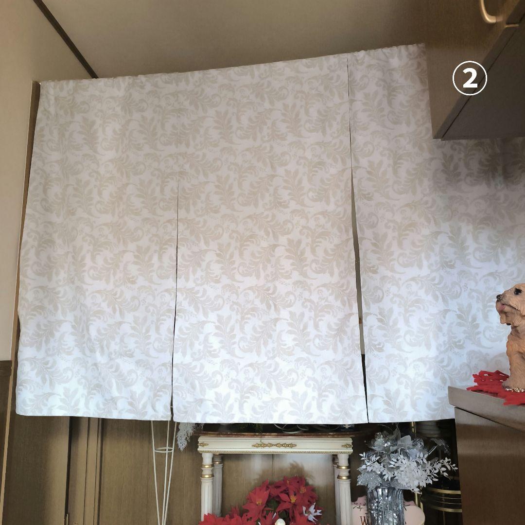 カフェカーテン【mitsuko様オーダー品　ドレープフラットカーテン】