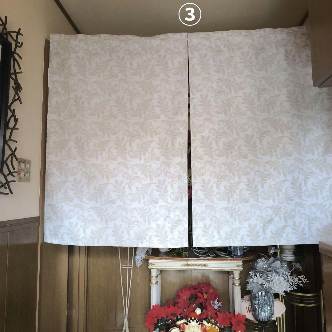 カフェカーテン【mitsuko様オーダー品　ドレープフラットカーテン】