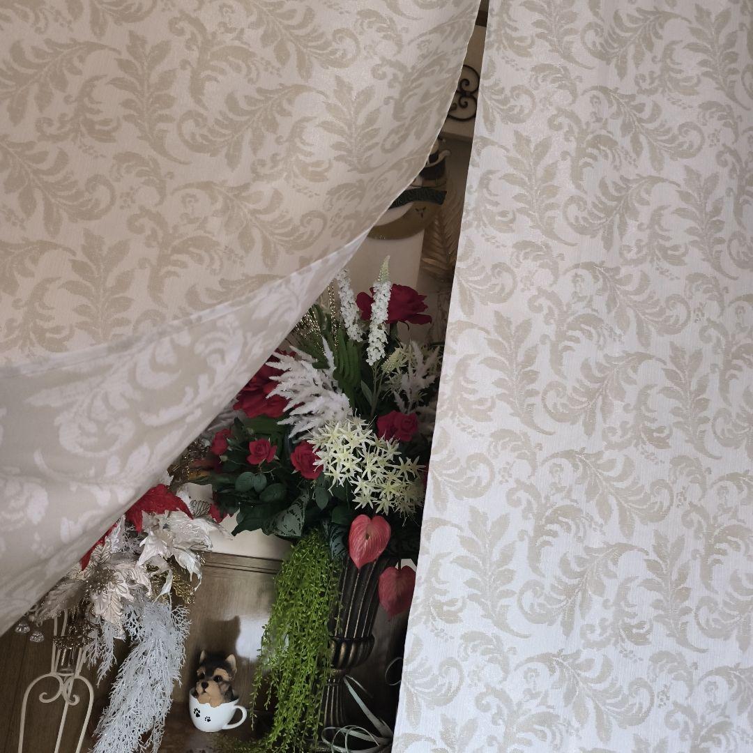 カフェカーテン【mitsuko様オーダー品　ドレープフラットカーテン】