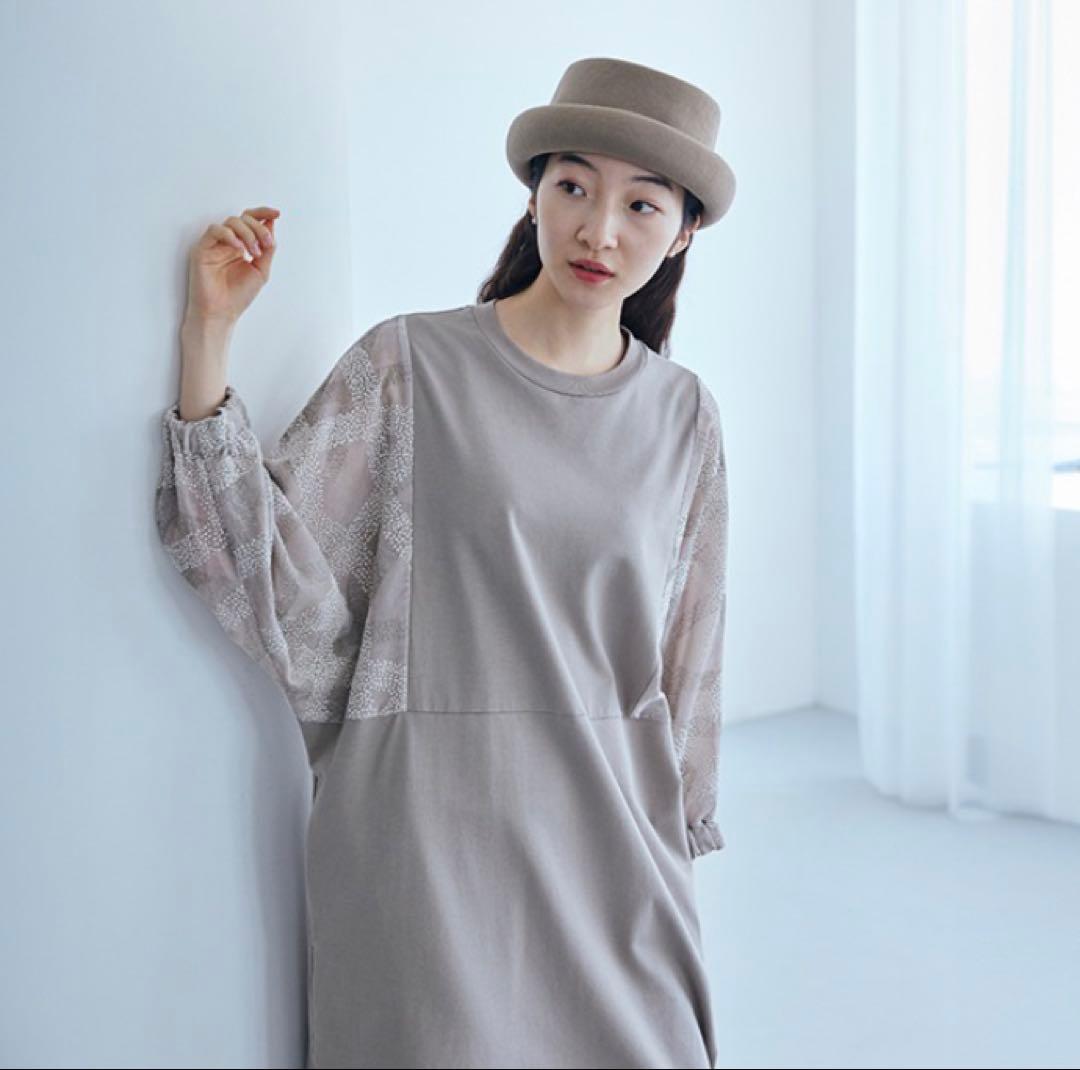 中川政七商店　布ぬのワンピース　やたらフロック