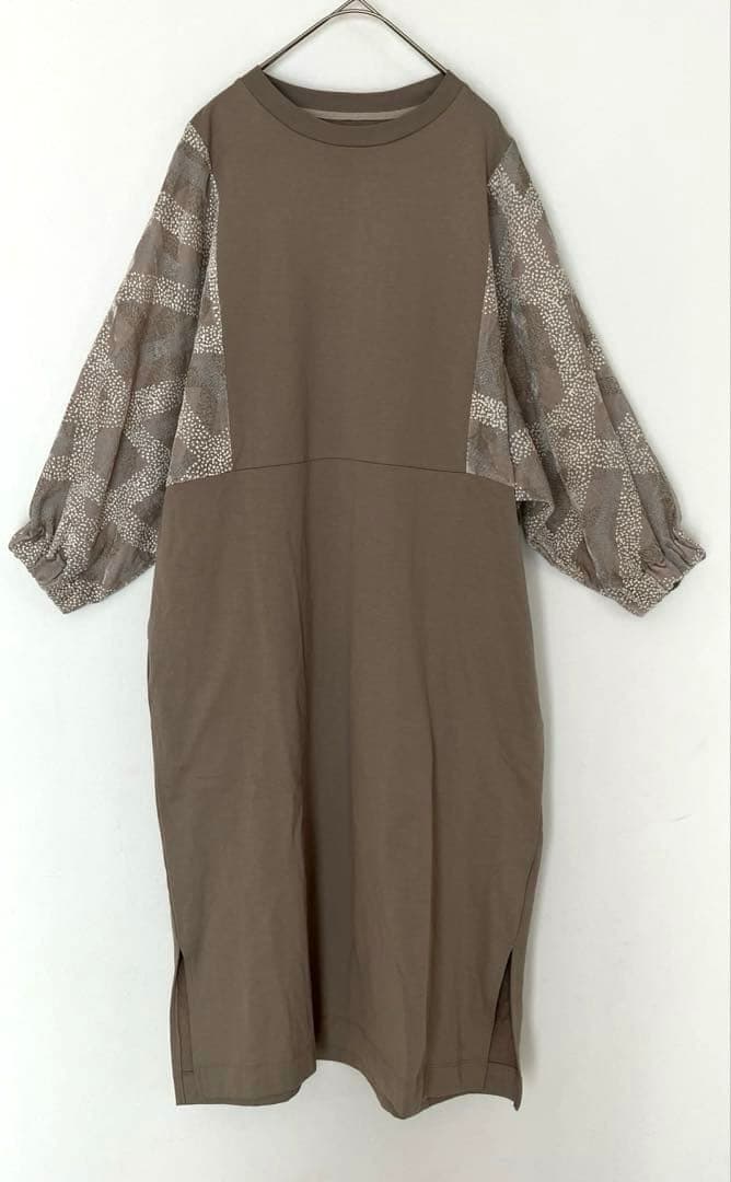 中川政七商店　布ぬのワンピース　やたらフロック